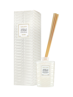 Voluspa Vanilla Sunday Reed Diffuser, 100ml, White