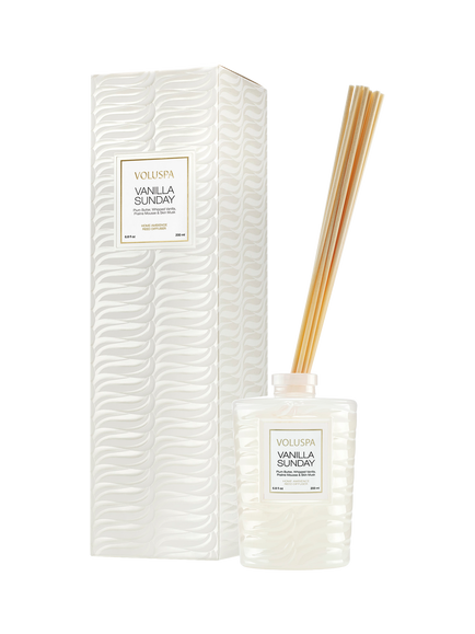 Voluspa Vanilla Sunday Reed Diffuser, 100ml, White