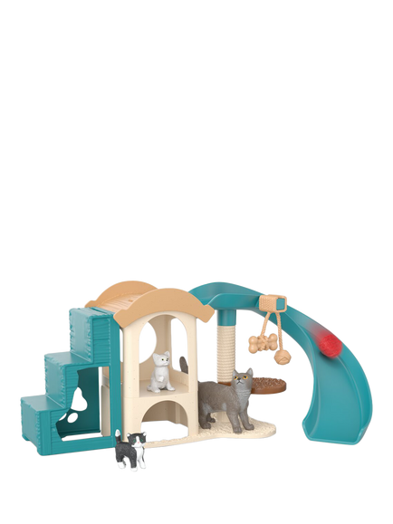 schleich Farm World Playfun with Cats Playset, Multi