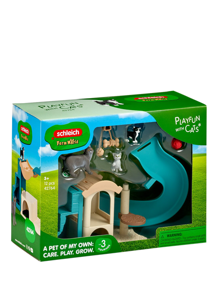 schleich Farm World Playfun with Cats Playset - view 2, Multi