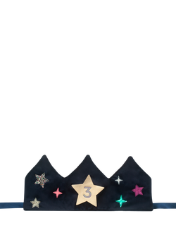 Mimi & Lula Kids' Velvet Birthday Crown, Multi, Multi