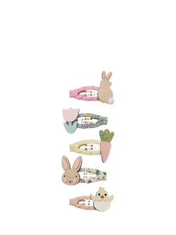 Mimi & Lula Kids' Mini Hair Clips, Pack of 5, Pastels, Pastels