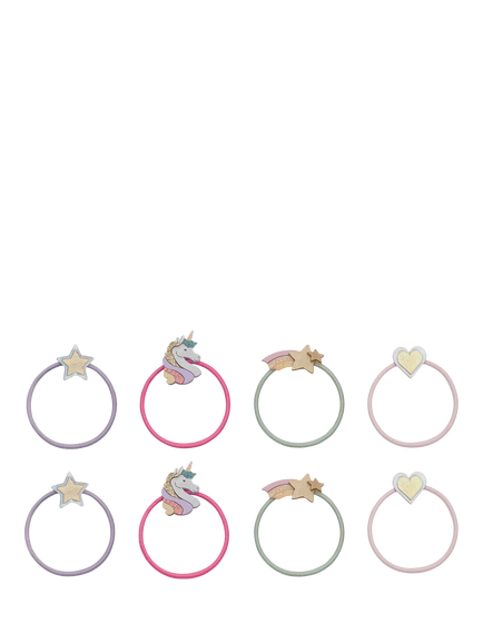 Mimi & Lula Kids' Dreamy Unicorn Hair Clips, Pack of 8, Multi, Multi