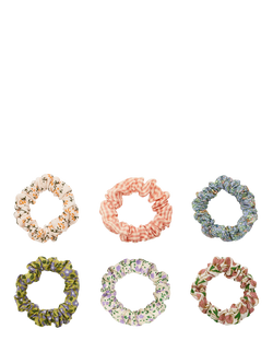 Mimi & Lula Kids' Floral Scrunchies, Pack of 6, Multi, Multi