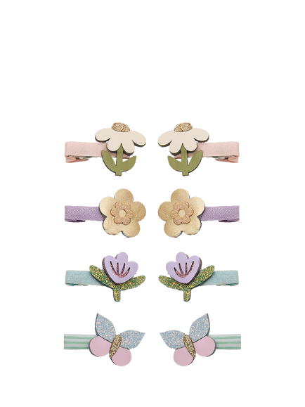 Mimi & Lula Kids' Flower and Butterfly Mini Hair Clips, Pack of 8, Multi, Multi
