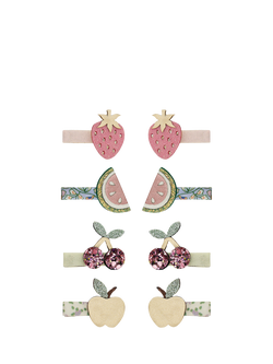 Mimi & Lula Kids' Fruit Salad Hair Clips, Pack of 8, Multi, Multi