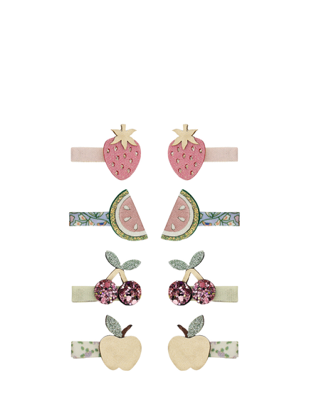 Mimi & Lula Kids' Fruit Salad Hair Clips, Pack of 8, Multi, Multi