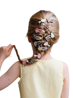 Mimi & Lula Kids' Fruit Salad Hair Clips, Pack of 8, Multi - view 2, Multi