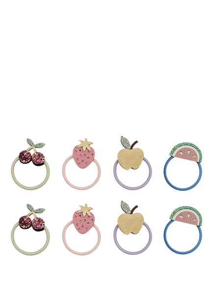 Mimi & Lula Kids' Fruit Salad Hair Ponies, Pack of 8, Multi, Multi