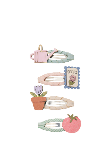 Mimi & Lula Kids' Gardening Hair Clips, Pack of 4, Multi, Multi
