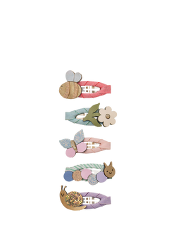 Mimi & Lula Kids' Mini Bug Beasts Hair Clips, Pack of 5, Multi, Multi