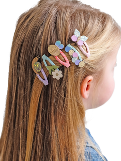 Mimi & Lula Kids' Mini Bug Beasts Hair Clips, Pack of 5, Multi - view 2, Multi