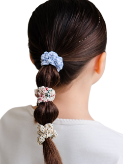 Mimi & Lula Kids' Mixed Print Scrunchies, Pack of 6, Multi - view 2, Multi