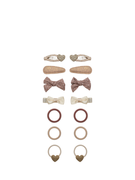 Mimi & Lula Kids' My First Hair Accessories Starter Set, Pack of 14, Neutral, Neutral