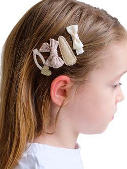 Mimi & Lula Kids' My First Hair Accessories Starter Set, Pack of 14, Neutral - view 2, Neutral