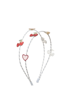 Mimi & Lula Kids' Cherries Double Alice Head Band, Blue, Blue