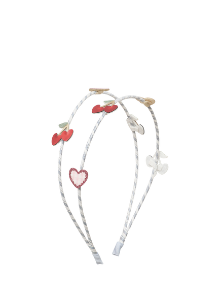 Mimi & Lula Kids' Cherries Double Alice Head Band, Blue, Blue