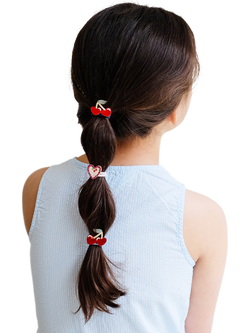 Mimi & Lula Kids' Cherry Mini Ponies, Pack of 6, Red - view 2, Red