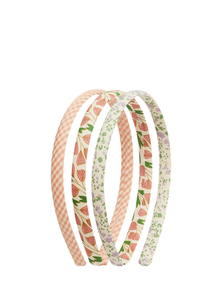 Mimi & Lula Kids' Floral Alice Head Bands, Pack of 3, Multi, Multi