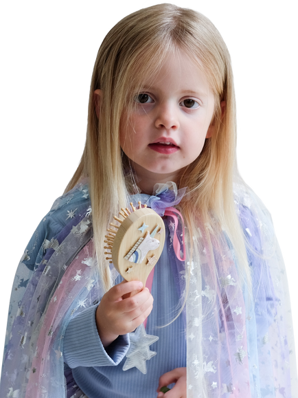 Mimi & Lula Kids' Unicorn Hair Brush, Multi - view 2, Multi