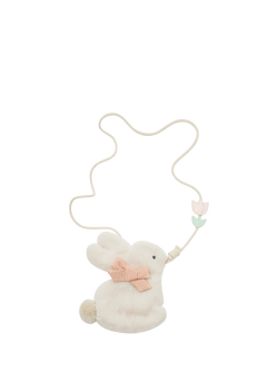 Mimi & Lula Kids' Fluffy Bunny Bag, Cream, Cream