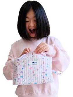 Mimi and Lula Kids' My Little Unicorn Wash Bag, Purple - view 2, Purple