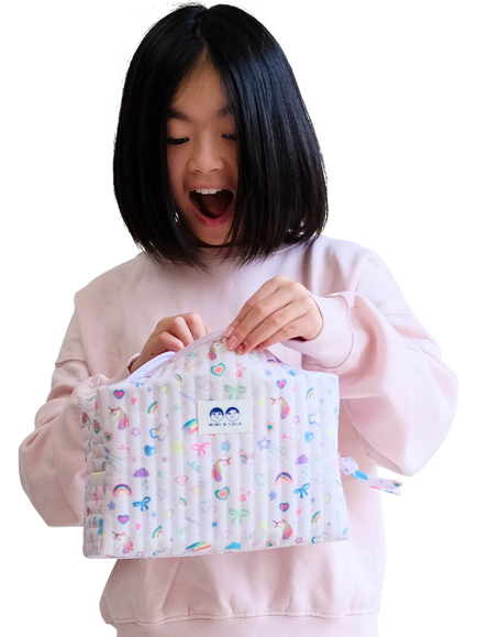 Mimi and Lula Kids' My Little Unicorn Wash Bag, Purple - view 2, Purple