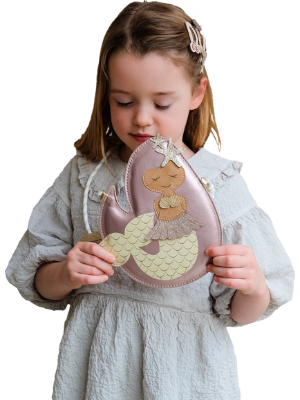 Mimi and Lula Kids' Glitter Mermaid Bag, Metallic - view 2, Metallic