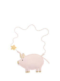 Mimi and Lula Kids' Penelope Pig Bag, Pink, Pink