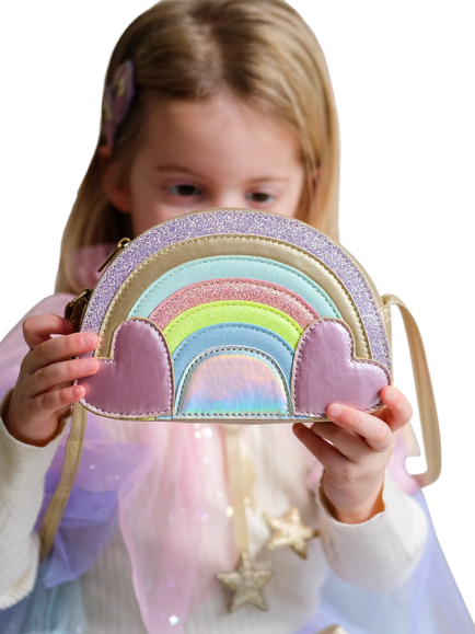 Mimi & Lula Metallic Rainbow Bag, Multi - view 2, Multi