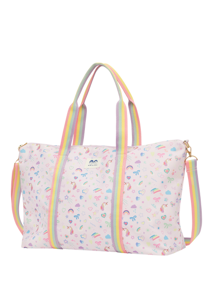 Mimi and Lula Kids' Unicorn Weekend Holdall Bag, Purple, Purple