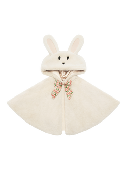 Mimi & Lula Kids' Bunny Cape, Cream, Cream