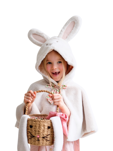 Mimi & Lula Kids' Bunny Cape, Cream - view 2, Cream