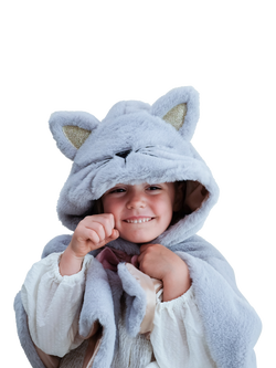 Mimi & Lula Kids' Cat Dress Up Outfit, Grey - view 2, Grey