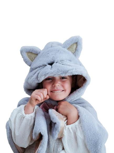Mimi & Lula Kids' Cat Dress Up Outfit, Grey - view 2, Grey
