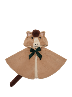 Mimi & Lula Kids' Fluffy Horse Cape, Brown, Brown