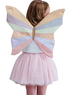 Mimi & Lula Kids' Sparkly Intergalactic Wings, Shimmer - view 2, Shimmer