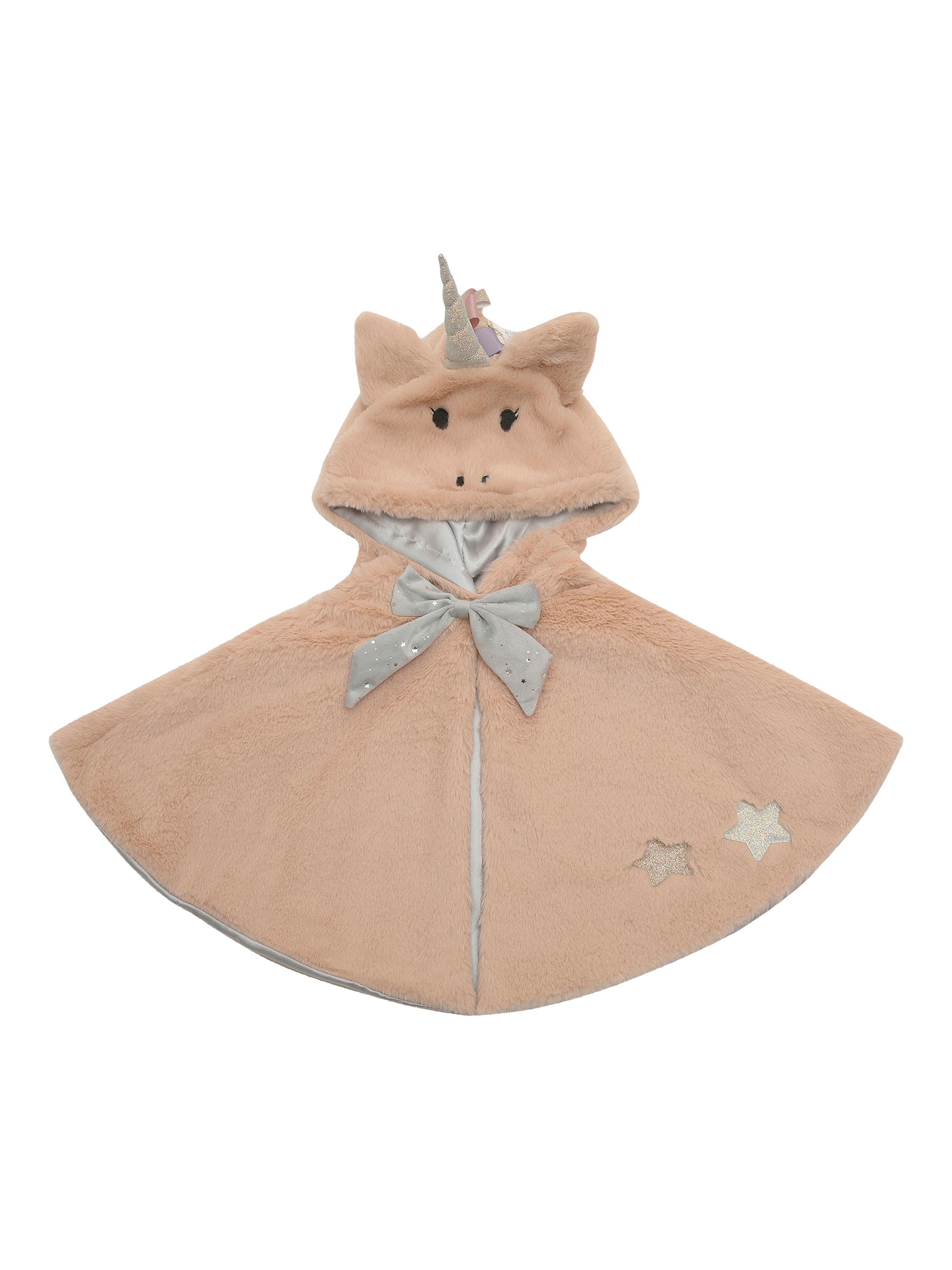Product image 1 of 5, which shows Mimi & Lula Kids' Unicorn Cape, Beige