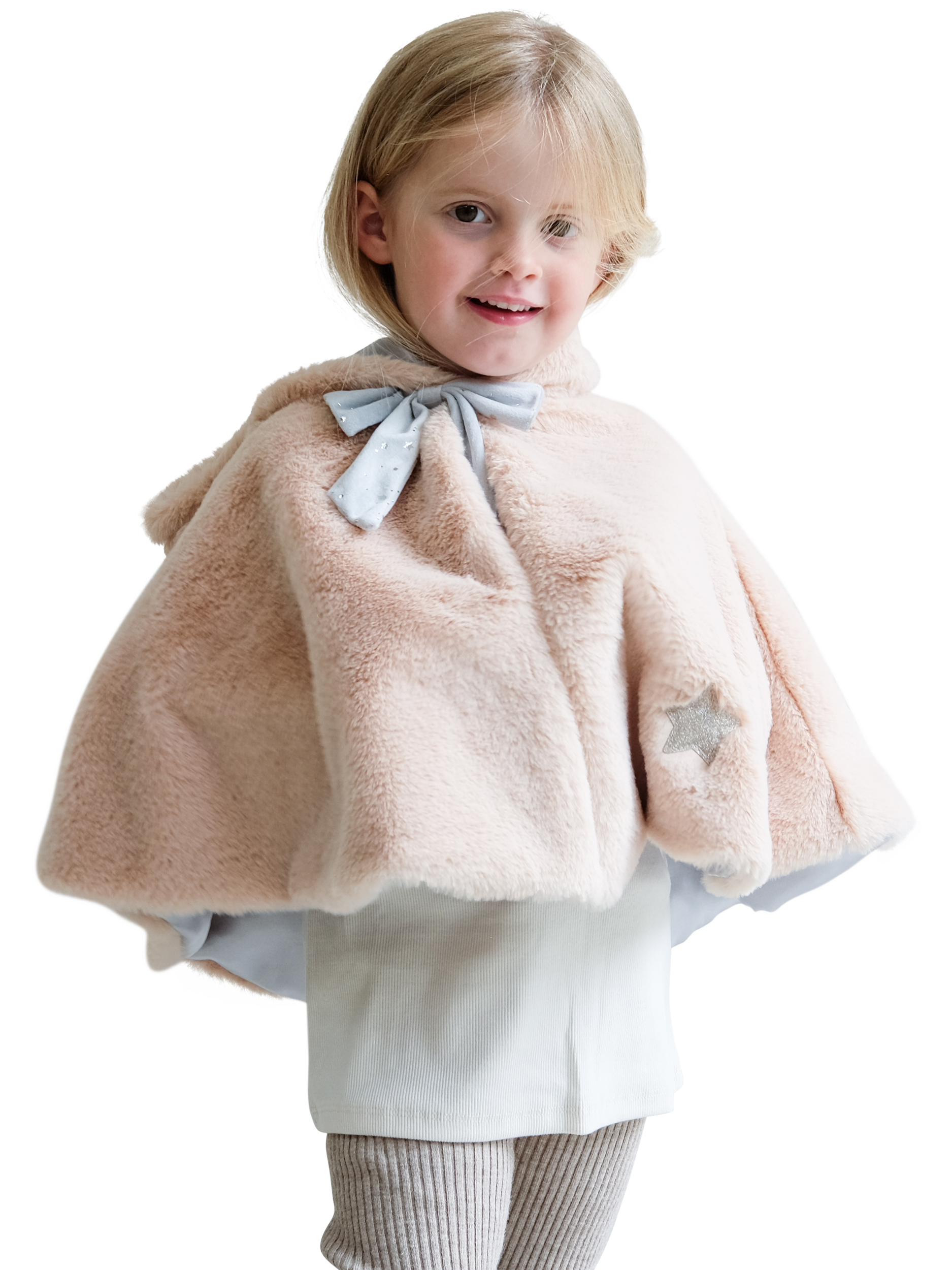 Product image 2 of 5, which shows Mimi & Lula Kids' Unicorn Cape, Beige