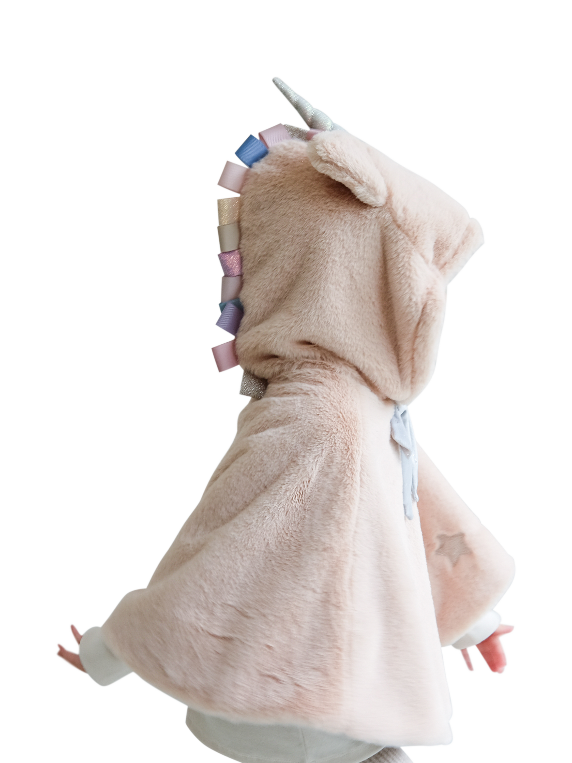 Product image 4 of 5, which shows Mimi & Lula Kids' Unicorn Cape, Beige