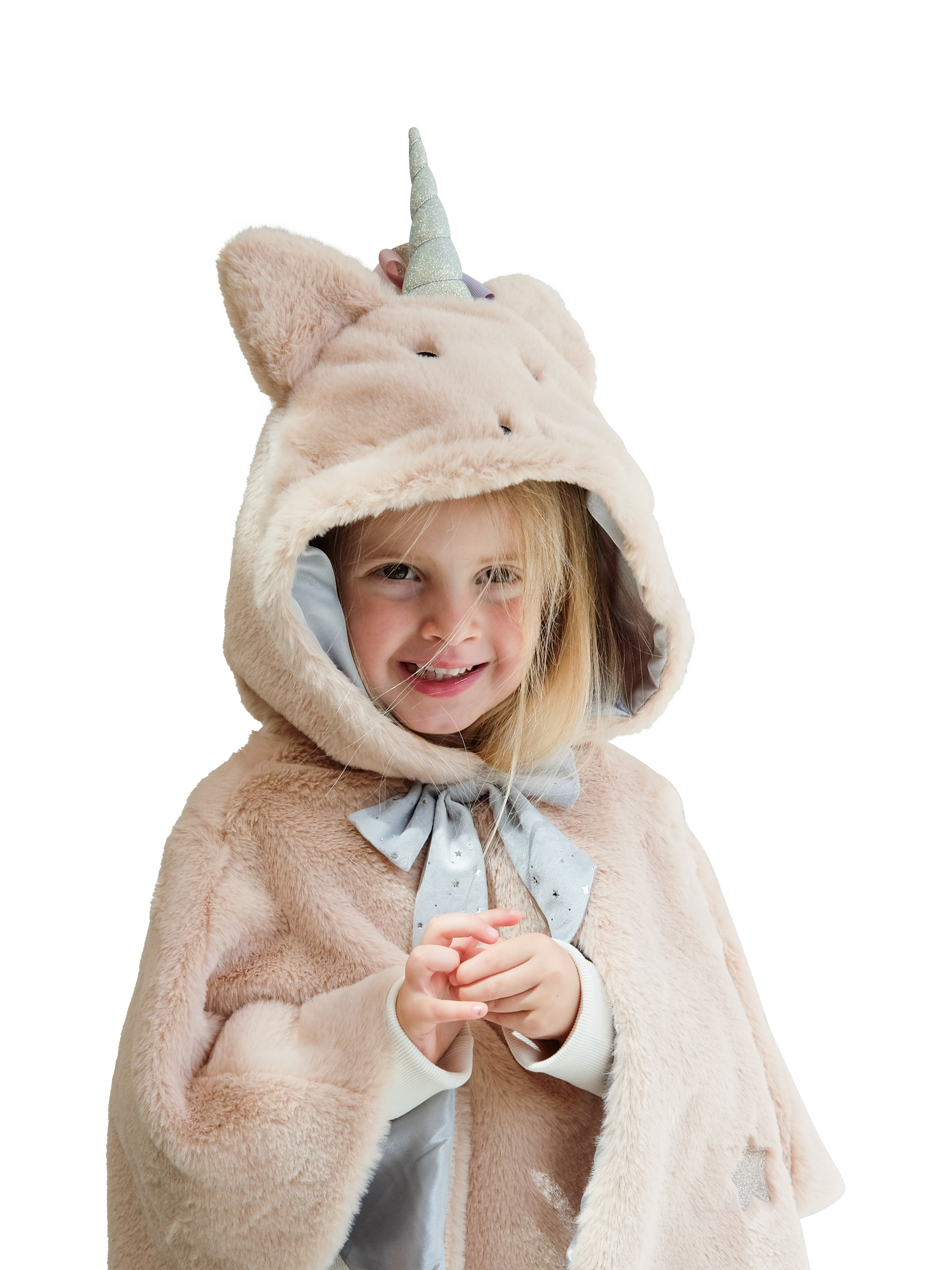 Product image 5 of 5, which shows Mimi & Lula Kids' Unicorn Cape, Beige