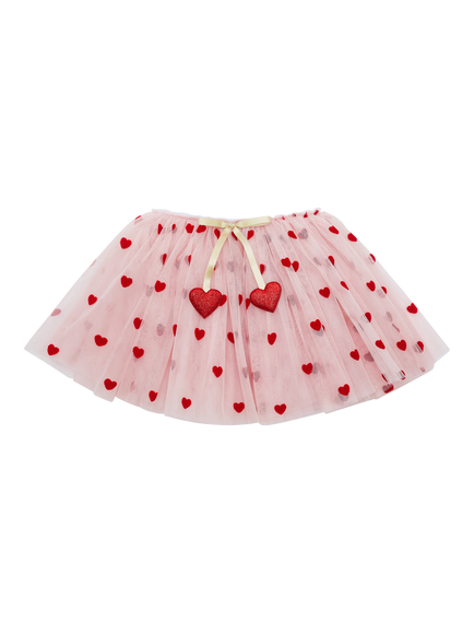 Mimi & Lula Kids' Tulle Heart Tutu, Pink Multi, Pink Multi