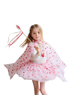 Mimi & Lula Kids' Tulle Heart Tutu, Pink Multi - view 2, Pink Multi