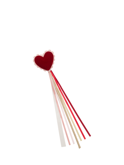 Mimi and Lula Velvet Heart Wand, Pink Multi, Pink Multi