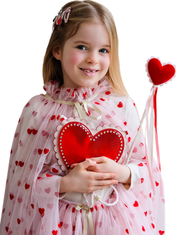 Mimi and Lula Velvet Heart Wand, Pink Multi - view 2, Pink Multi
