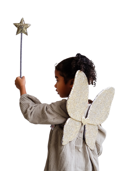 Mimi & Lula Kids' Sequin Wand, Gold - view 2, Gold