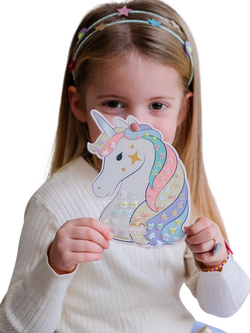 Mimi and Lula Kids' Unicorn Stick On Earrings, Multi - view 2, Multi