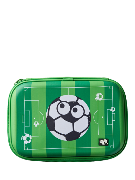 Tinc Football Light Up Hard Top Pencil Case, Green, Green