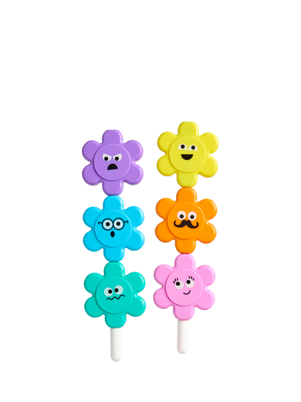 Tinc Flower Stacking Highlighter Pens, Set of 6, Multi, Multi