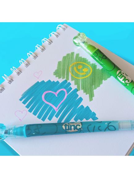 Tinc Overlay Glitter Marker Pens, Set of 6, Multi - view 2, Multi
